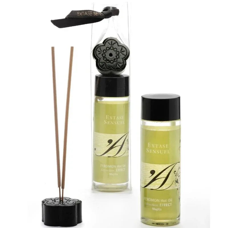Extase Sensual – Huile de Massage Effet Thermique aux Phéromones de Mojito 100 ml
