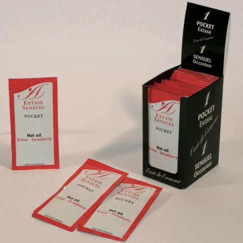 Extase Sensual – Huile Stimulante de Fraise 10 ml – Stimulation Immédiate & Plaisir Extrême