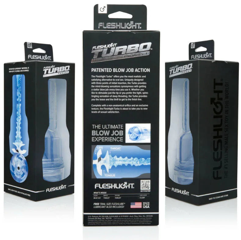 Fleshlight – Turbo Poussée Bleu Glace