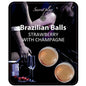 SECRETPLAY - SET DE BOLAS BRASILEÑAS DE FRESA Y CHAMPÁN