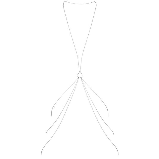 BIJOUX - MAGNIFIQUE CHAÎNES MÉTALLIQUES POUR LE CORPS 8 ARGENT