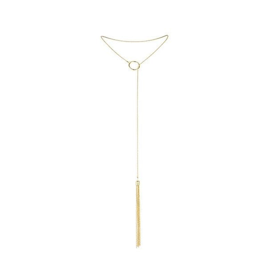 JEWELRY - MAGNIFICENT METAL NECKLACE WITH GOLD FRINGES