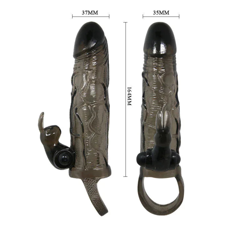 Baile – Couvre Pénis Brave Man avec Lapin Noir 16.5 cm