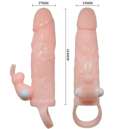 Baile – Couvercle de Pénis Brave Man avec Chair de Lapin et Double Moteur 16.5 cm