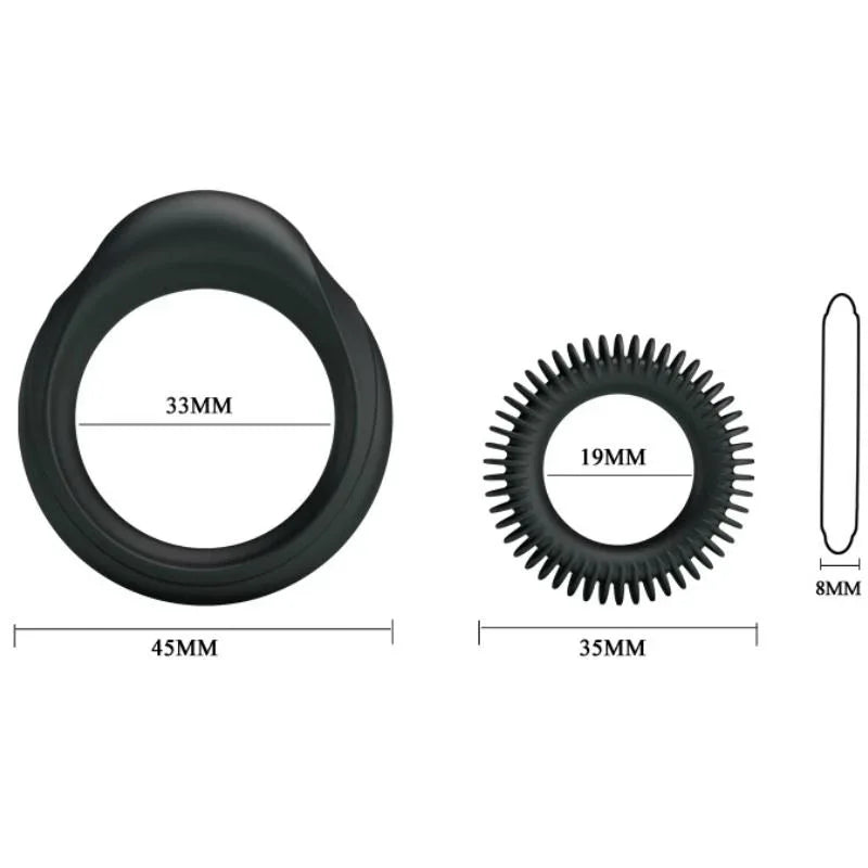 Baile – Kit 2 Anneaux Silicone Anneau Virilit?