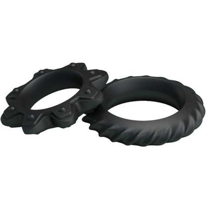 BAILE - KIT DE 2 ANILLOS DE SILICONA CON FLORES