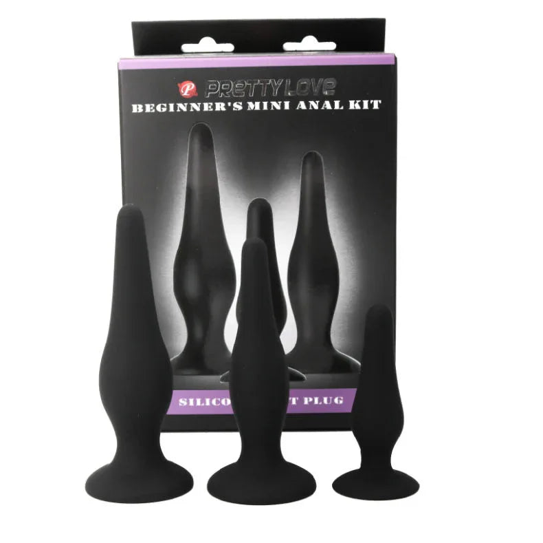 Pretty Love – Kit Dinitiation en Silicone pour Plugs Anal