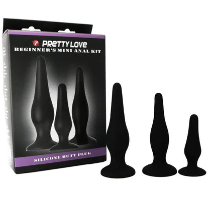 Pretty Love – Kit Dinitiation en Silicone pour Plugs Anal