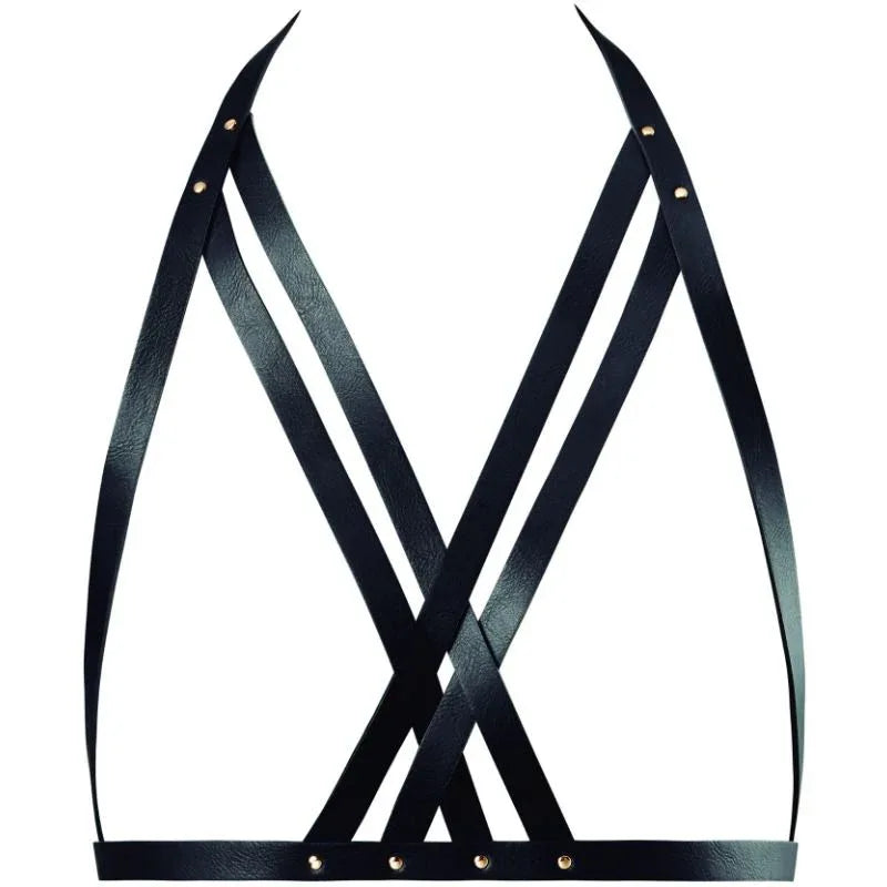 Bijoux Indiscrets Maze – Soutien Gorge Licol Harnais Noir