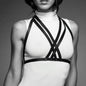 BIJOUX INDISCRETS MAZE - SUJETADOR HALTER ARNÉS NEGRO