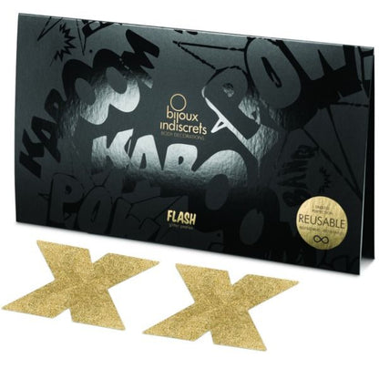 JOYERÍA - INDISCRETS FLASH GOLD Cubrepezones