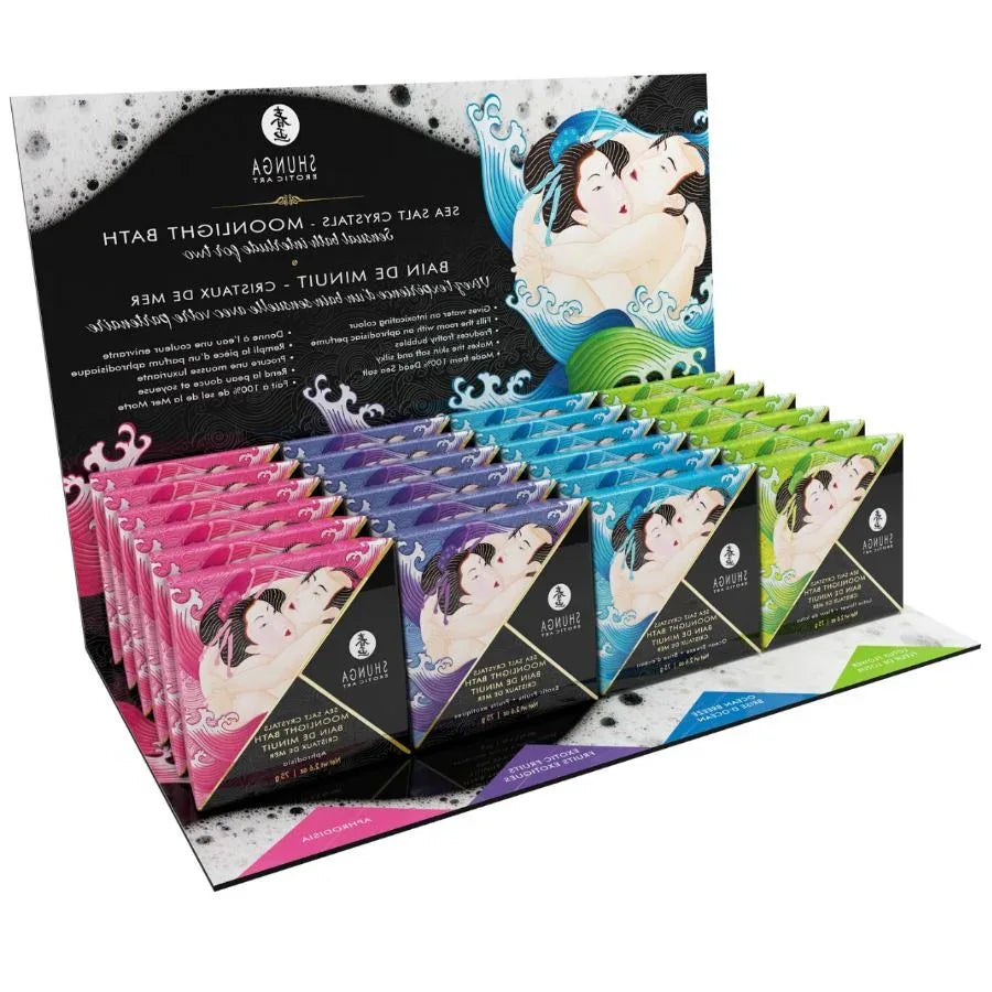 Shunga – Présentoir Bain Damour + 24 Unités