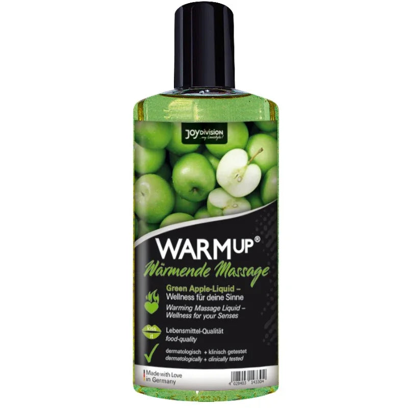 Joydivision Warmup – Huile de Massage Pomme Verte – 150 ml