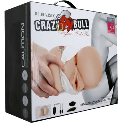 Crazy Bull – Vagin et Anus avec Tatouage Réaliste avec Vibration