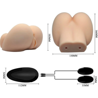 CRAZY BULL - VAGINA Y ANO REALISTAS CON VIBRACIÓN POSICIÓN 6