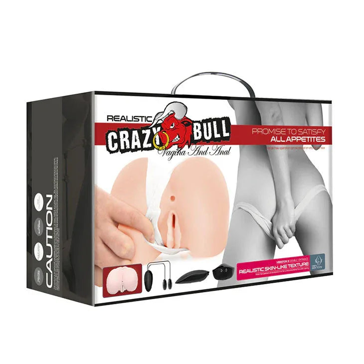 Crazy Bull – Vagin et Anus Réalistes avec Position de Vibration 8