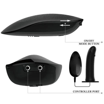 Pretty Love Vito Strap On avec Gode Creux et Vibration 17.3 cm