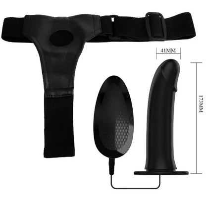 Pretty Love Vito Strap On avec Gode Creux et Vibration 17.3 cm
