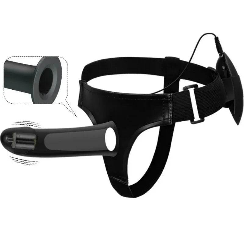 Pretty Love Vito Strap On avec Gode Creux et Vibration 17.3 cm