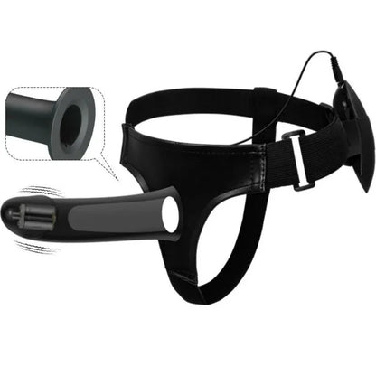 Pretty Love Vito Strap On avec Gode Creux et Vibration 17.3 cm