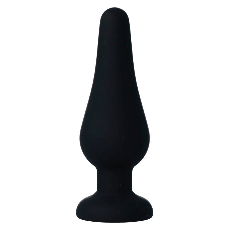 INTENSE - PIPO M PLUG ANAL DE SILICONA NEGRO 11 CM