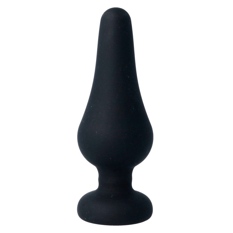 INTENSE - PIPO L PLUG ANAL DE SILICONA NEGRO 13 CM
