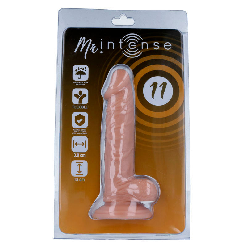 MR INTENSE - 11 PÉNIS RÉALISTE 18 CM -OR- 3.8 CM