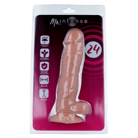 MR INTENSE - 24 PÉNIS RÉALISTE 21 CM -OR- 4.6 CM
