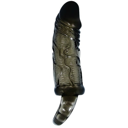DANCE - HOUSSE DEXTENSION DE PÉNIS AVEC SANGLE POUR TESTICULES NOIR 13.5 CM