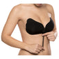 BYE-BRA - REFUERZO PUSH-UP CON ENCAJE COPA B NEGRO