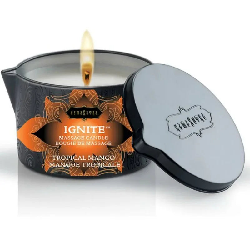 Kamasutra Bougie de Massage Manche Tropical 170 Gr