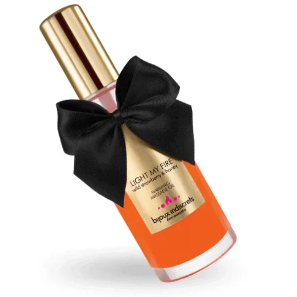 Bijoux – Huile de Massage Effet Chaleur Arôme Fraise