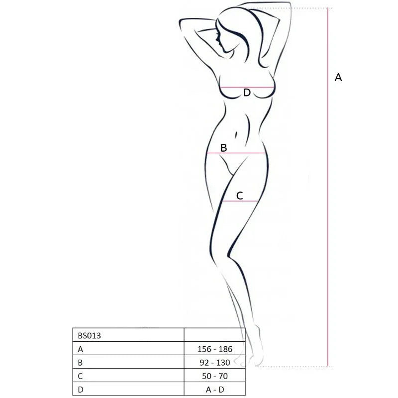 Passion – Femme Bs013 Bodystocking Blanc taille Unique