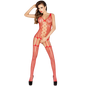 PASSION - FEMME BS013 BODYSTOCKING ROUGE TAILLE UNIQUE