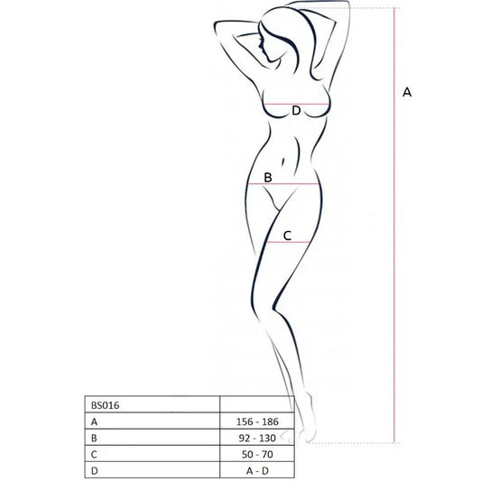 Passion – Femme Bs016 Bodystocking Blanc taille Unique