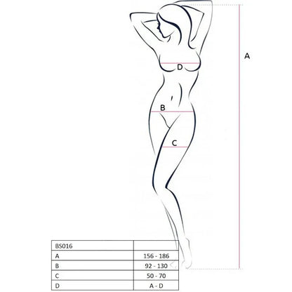 Passion – Femme Bs016 Bodystocking Rouge taille Unique