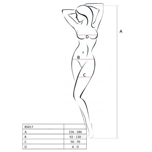 Passion – Femme Bs017 Bodystocking Noir taille Unique