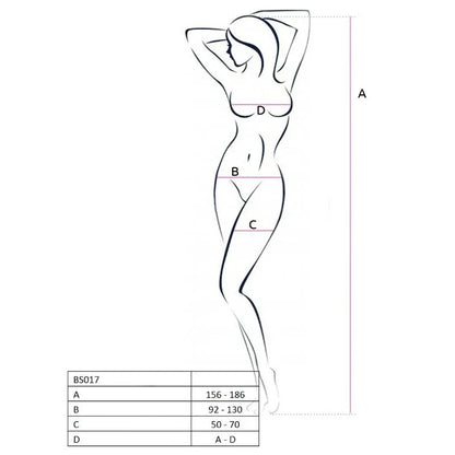 Passion – Femme Bs017 Bodystocking Blanc taille Unique