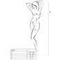 PASSION - FEMME BS019 BODYSTOCKING NOIR TAILLE UNIQUE