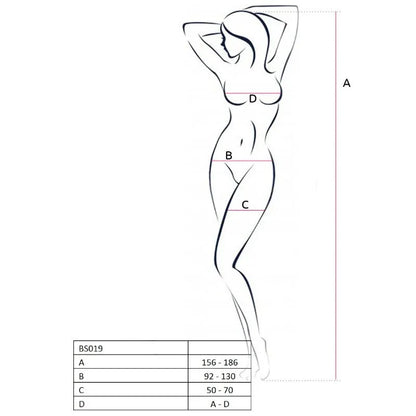 Passion – Femme Bs019 Bodystocking Noir taille Unique