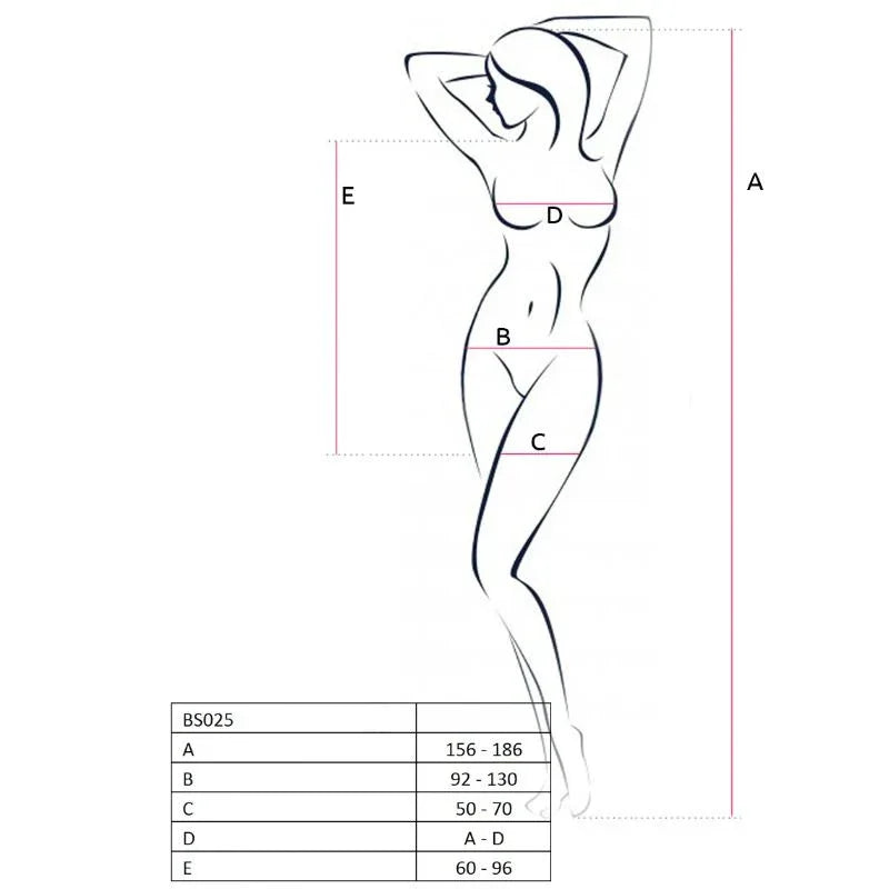 Passion – Femme Bs025 Bodystocking Blanc Style Robe taille Unique