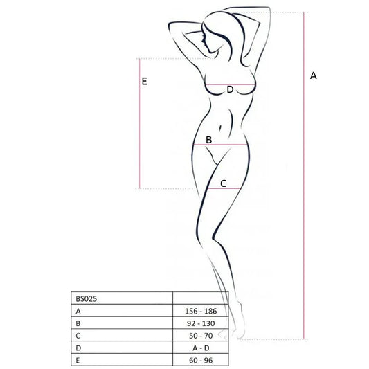 Passion – Femme Bs025 Bodystocking Blanc Style Robe taille Unique