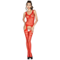 PASSION - FEMME BS038 BODYSTOCKING ROUGE TAILLE UNIQUE
