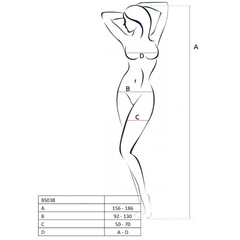 Passion – Femme Bs038 Bodystocking Rouge taille Unique