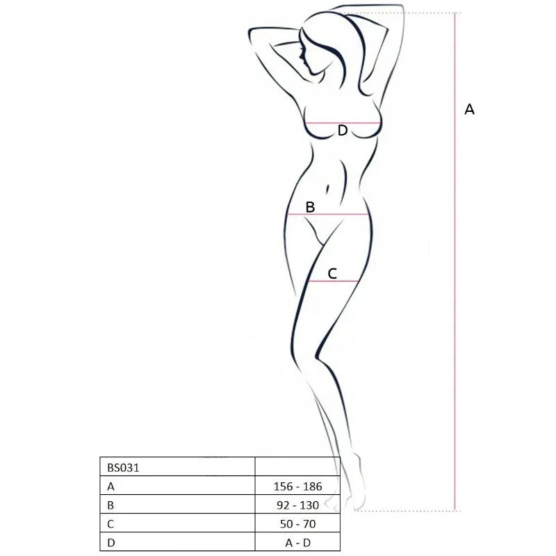 Passion – Femme Bs031 Bodystocking Rouge taille Unique