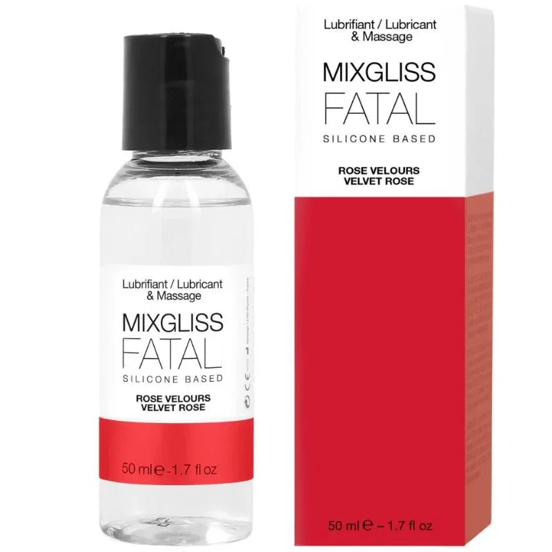 Mixgliss – Lubrifiant Silicone Roses Fatale 50 ml – Sensations Intenses & Excitation Maximale