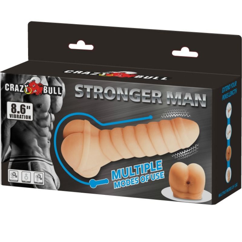 CRAZY BULL - MULTIFONCTIONNEL PÉNIS 21.8 CM