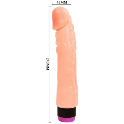 Baile Vibrateur Naturel Flexible Réaliste 24 cm
