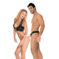 SERIE FETISH FANTASY - ARNÉS HUECO AJUSTABLE CON CORREA DE CARNE DE 15 CM