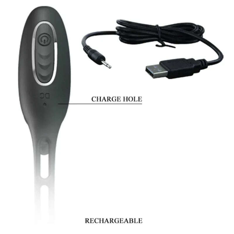 Pretty Love – Anneaux Pénis avec Plug Vibrateur